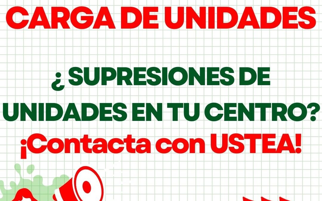 CAMPAÑA: STOP SUPRESIONES DE UNIDADES ESCOLARES EN LOS CENTROS ANDALUCES