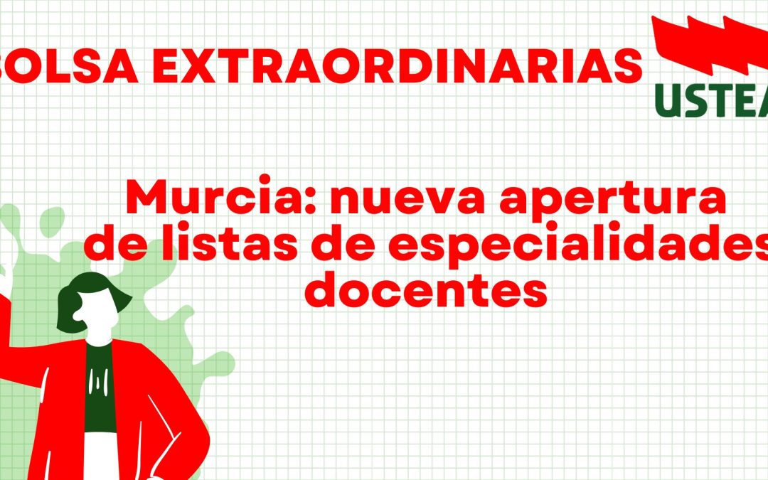 BOLSAS Murcia: Abiertas las líneas de interinidad de urgencia de las especialidades de Estética y Mantenimiento de Vehículos.