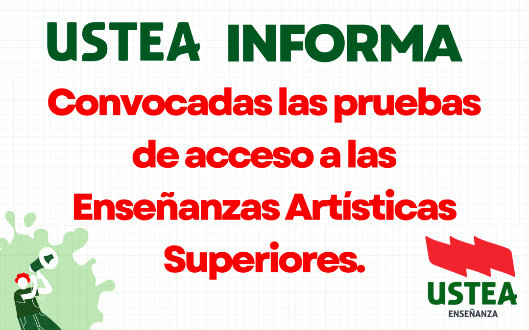 Convocatoria de las pruebas de acceso, en procedimiento extraordinario de admisión, a las Enseñanzas Artísticas Superiores.