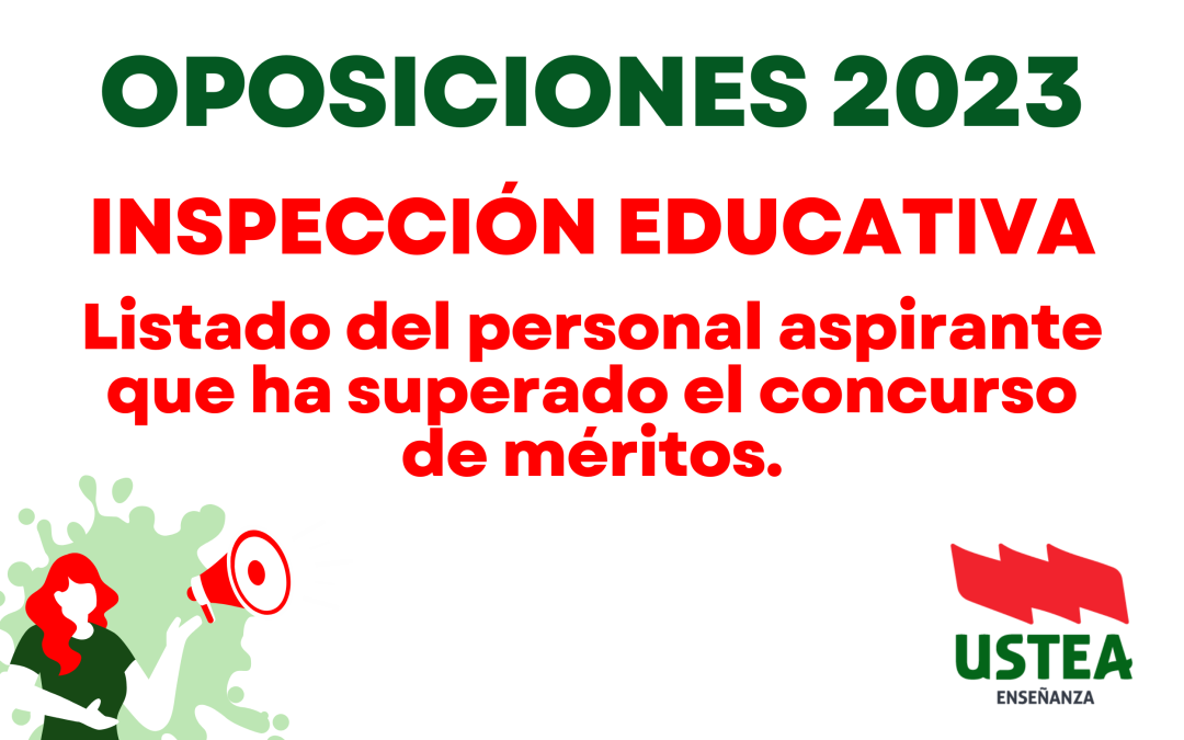 Listado definitivo para el proceso selectivo del Cuerpo de Inspectores (2023).