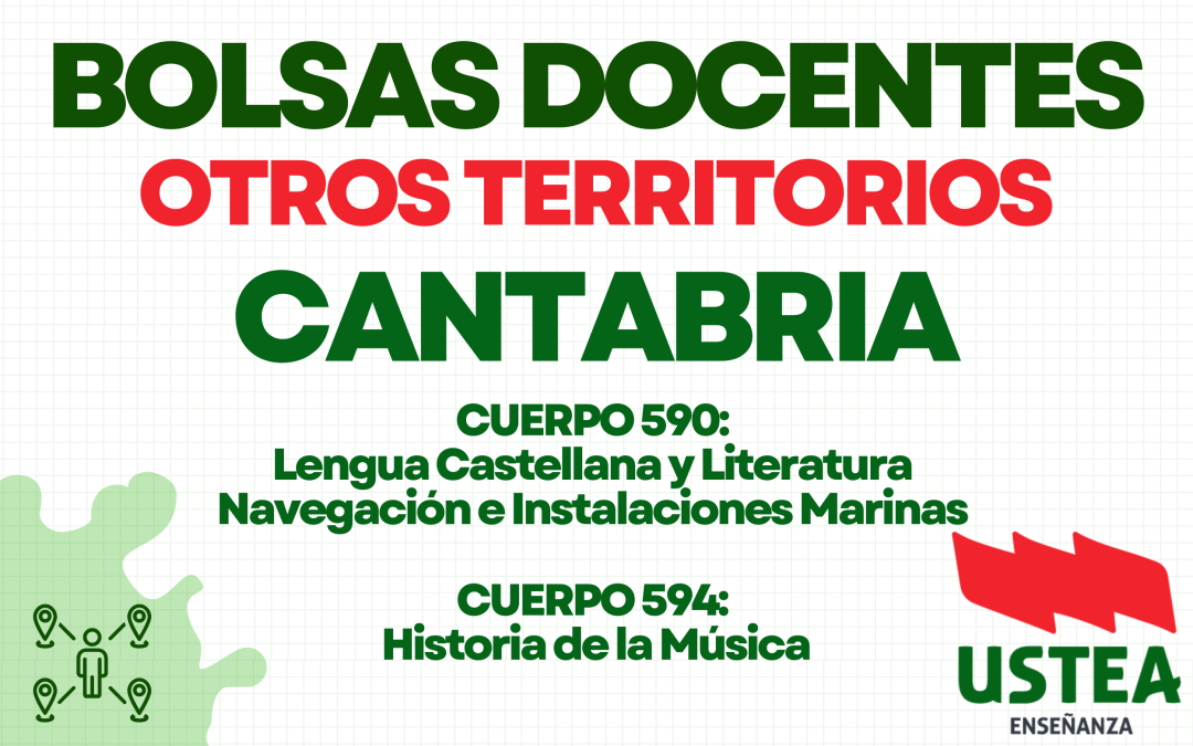 Bolsas extraordinadrias en Cantabria: 590 y 594.
