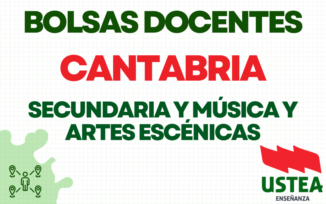 Bolsas extraordinadrias en Cantabria (Secundaria).