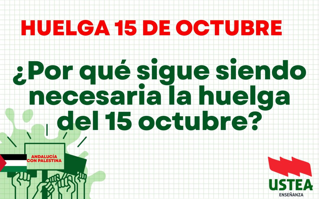 COMUNICADO: ¿por qué sigue siendo necesaria la Huelga del 15 de octubre?