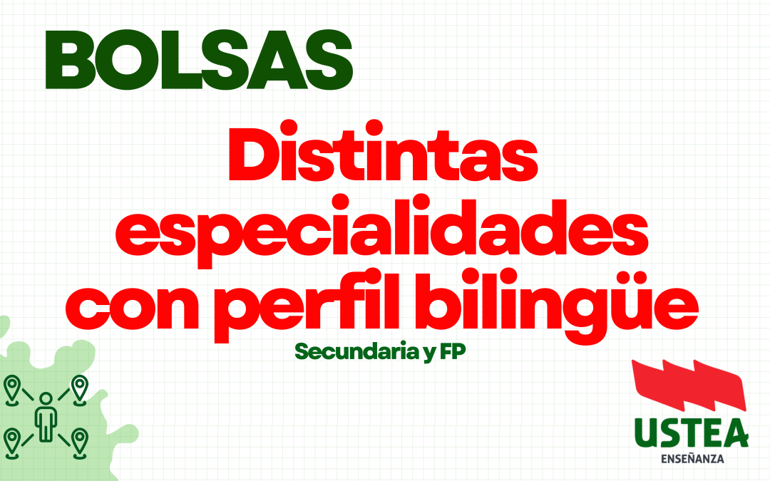 Convocatoria extraordinaria a Bolsas de Trabajo con Perfil Bilingüe