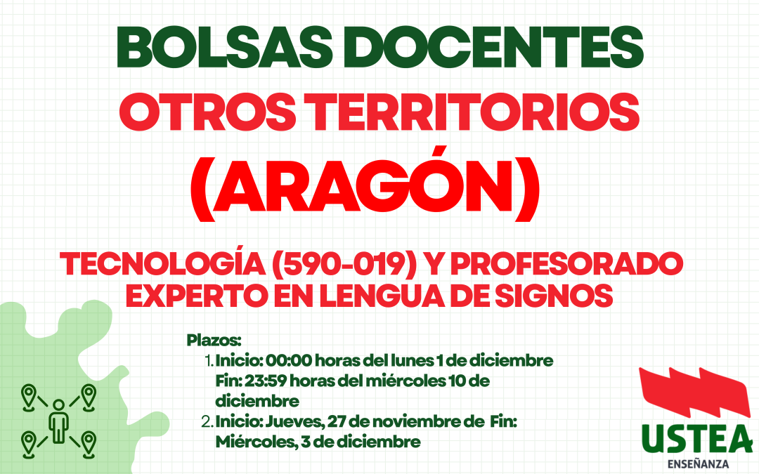 BOLSAS OTROS TERRITORIOS. TECNOLOGÍA Y LENGUA DE SIGNOS (ARAGÓN)