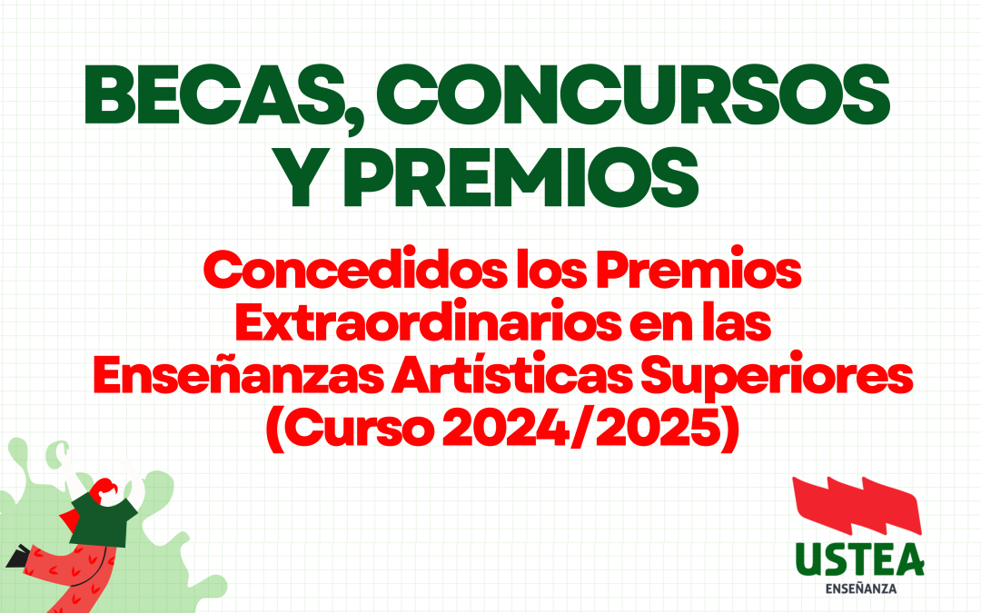 Concedidos los Premios Extraordinarios en las Enseñanzas Artísticas Superiores (Curso 2024/2025)
