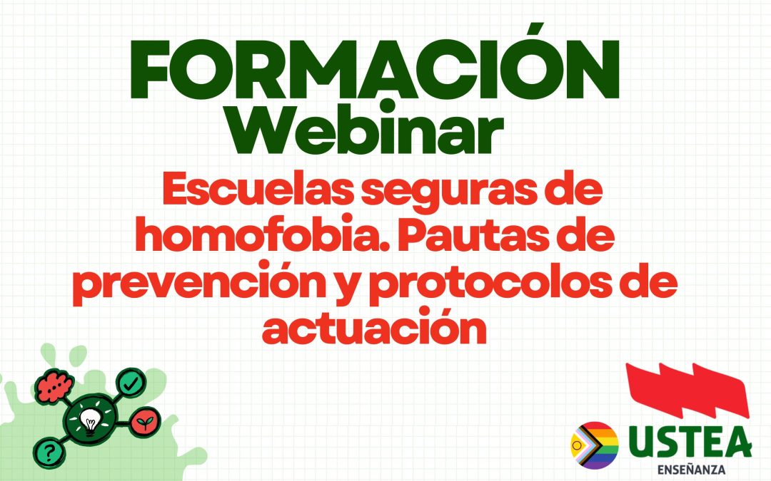 FORMACIÓN – WEBINAR: Escuelas seguras de homofobia