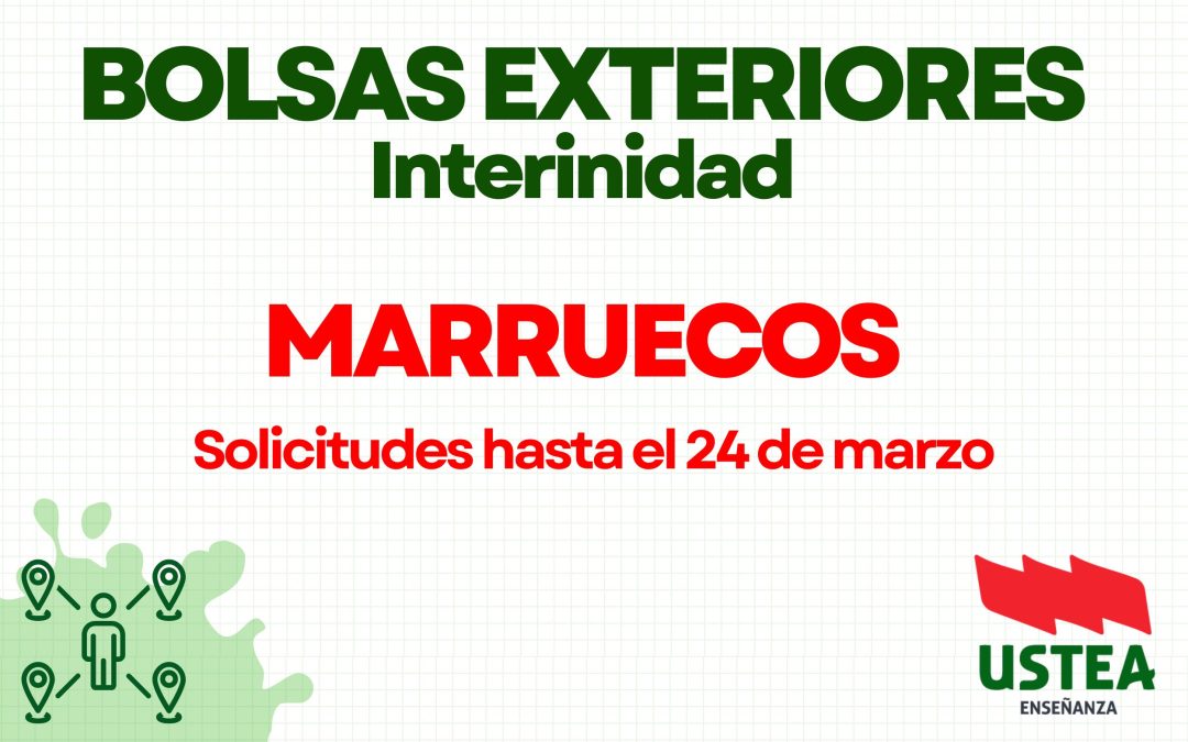BOLSAS OTROS TERRITORIOS: MARRUECOS Interinidad: 2026/27