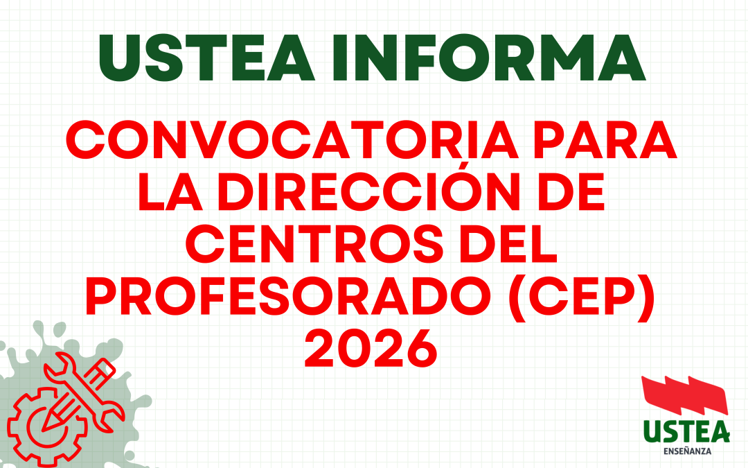 CONVOCATORIA PARA LA DIRECCIÓN DE CENTROS DEL PROFESORADO (CEP) 2026