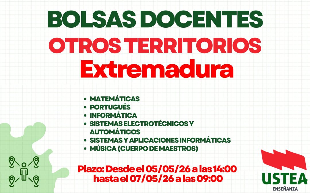 BOLSAS: LLAMAMIENTOS EXTRAORDINARIOS EXTREMADURA