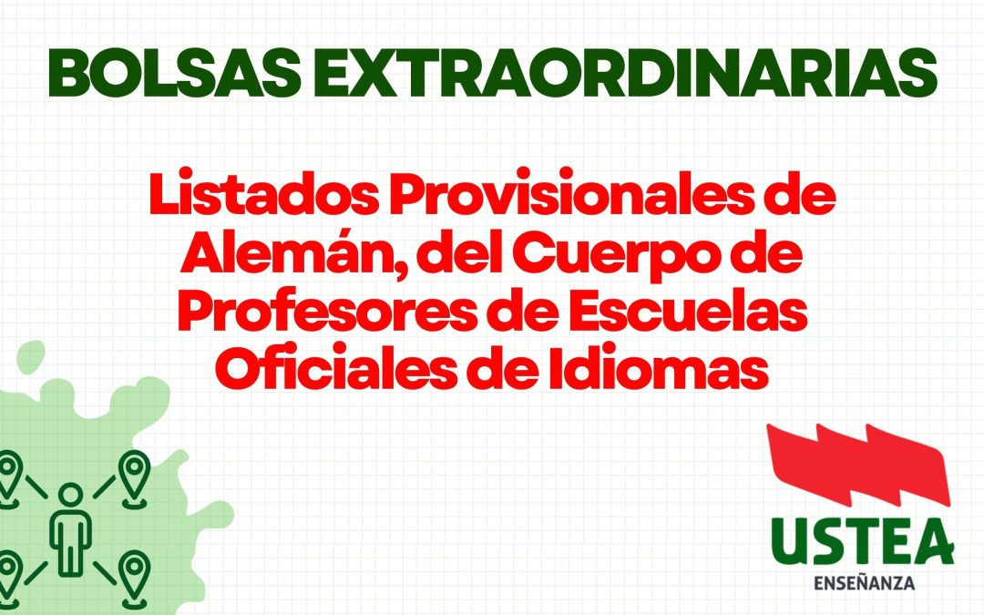BOLSAS EXTRAORDINARIAS: ALEMÁN (EOI)