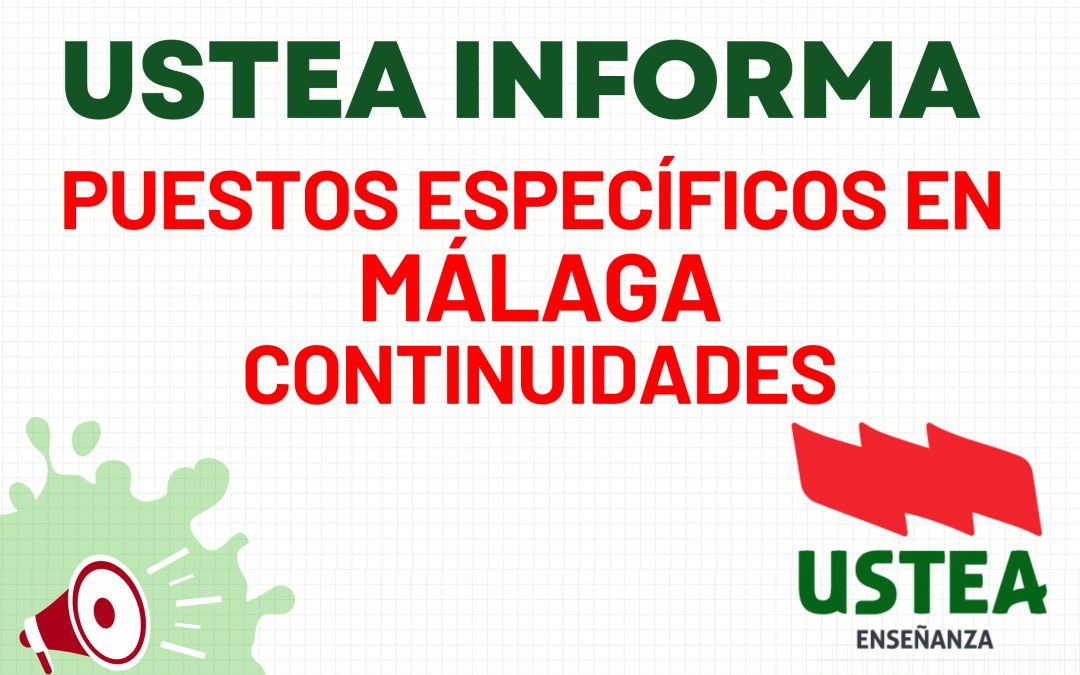 PUESTOS ESPECÍFICOS MÁLAGA: CONTINUIDADES
