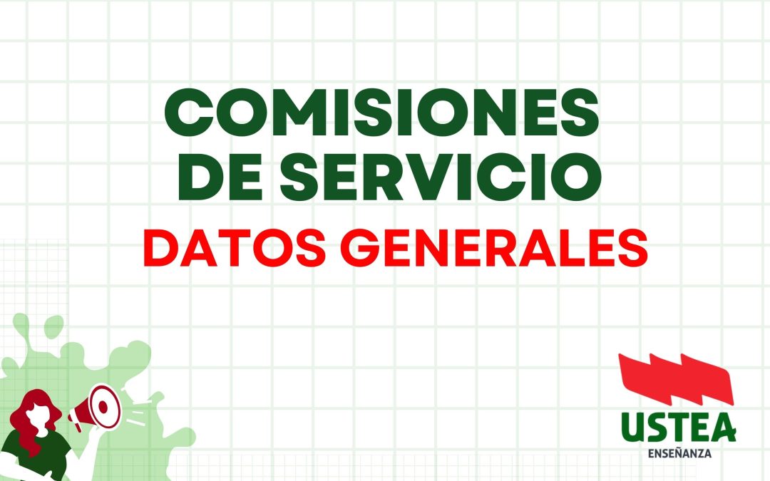 INFORMACIÓN SOBRE LAS COMISIONES DE SERVICIO