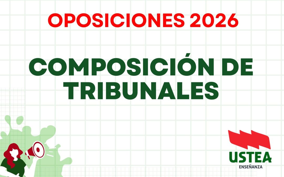 OPOSICIONES: COMPOSICIÓN DE TRIBUNALES