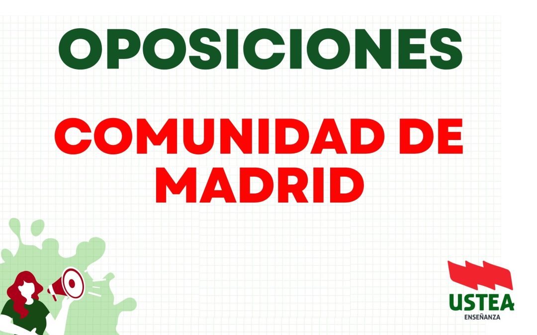 OPOSICIONES OTROS TERRITORIOS: COMUNIDAD DE MADRID/ Maestros/as
