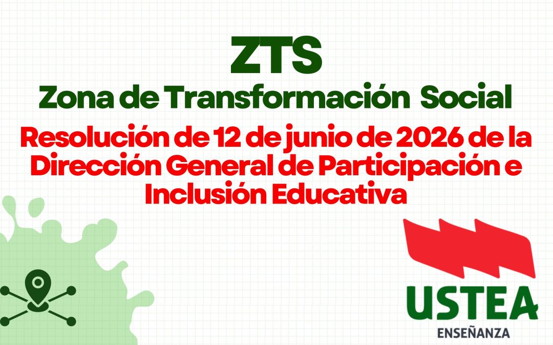 ZTS: Resolución de 12 de junio de 2026 de la Dirección General de Participación e Inclusión Educativa.