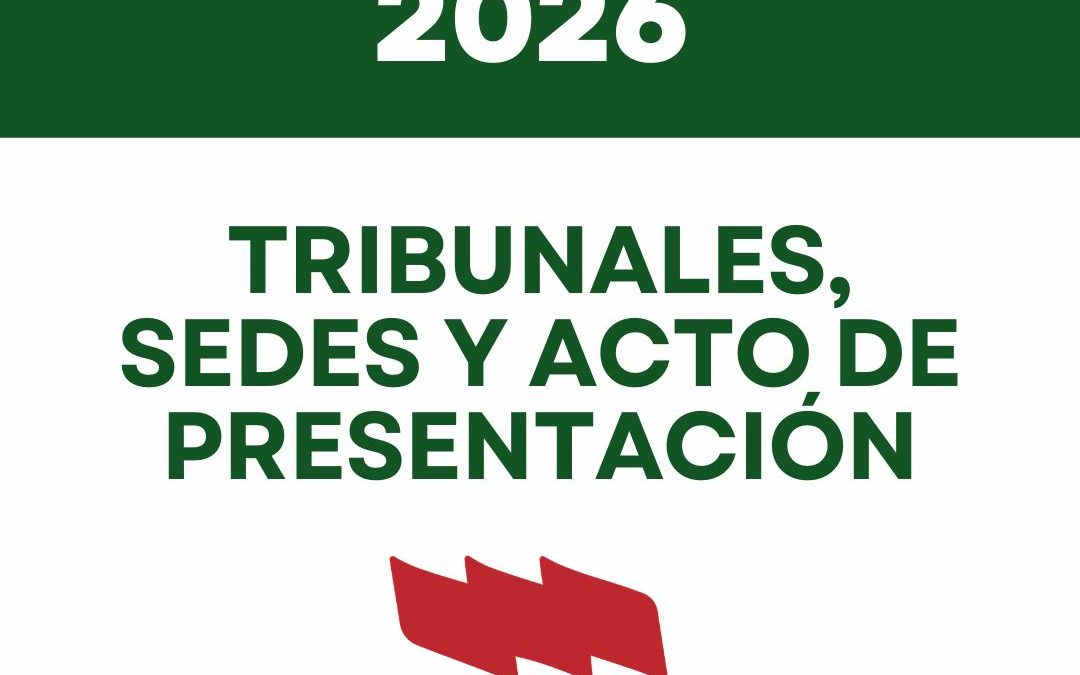 OPOSICIONES: TRIBUNALES, SEDES Y ACTO DE PRESENTACIÓN