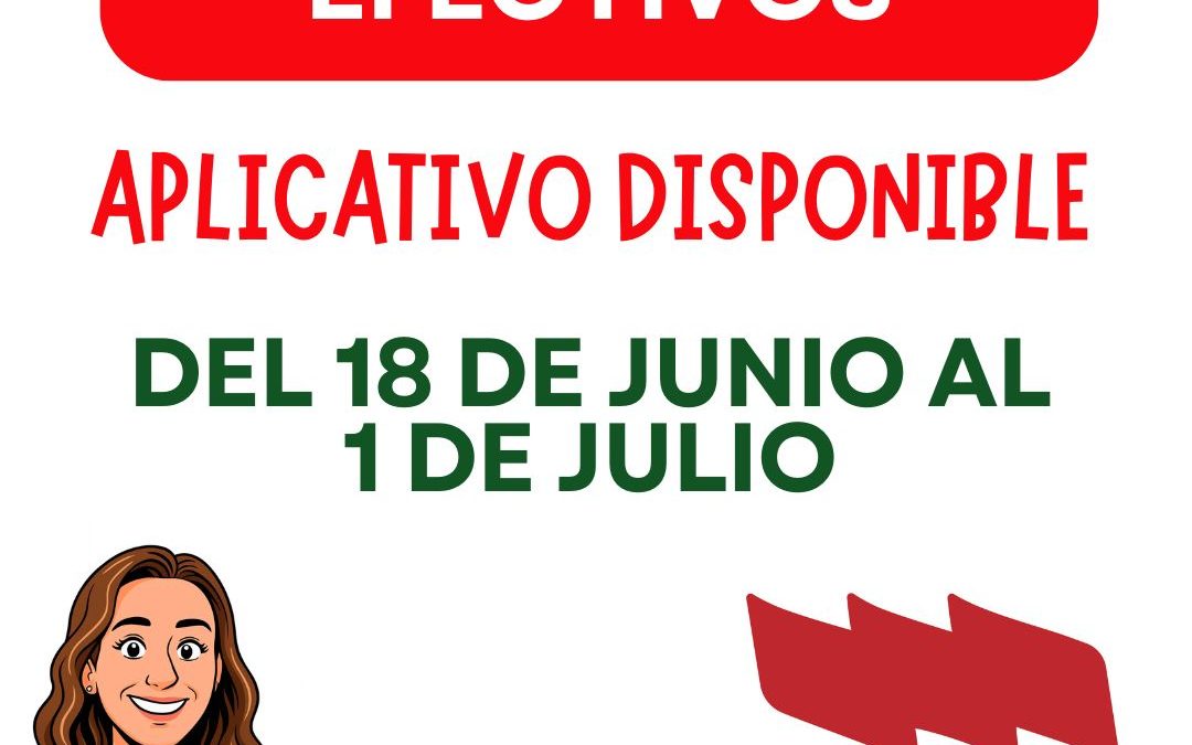 COLOCACIÓN DE EFECTIVOS: APLICATIVO DISPONIBLE