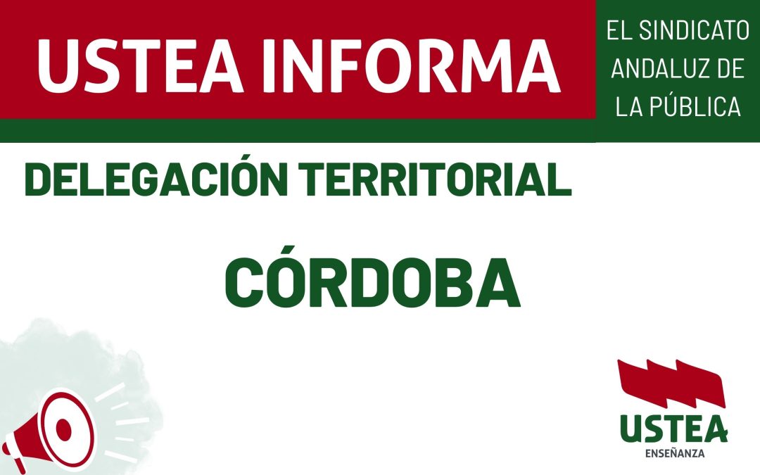 CÓRDOBA: Cobertura de puestos docentes de carácter específico de Maestro/a de Aulas Temporales de Adaptación Lingüística (ATAL) para el curso&hellip;