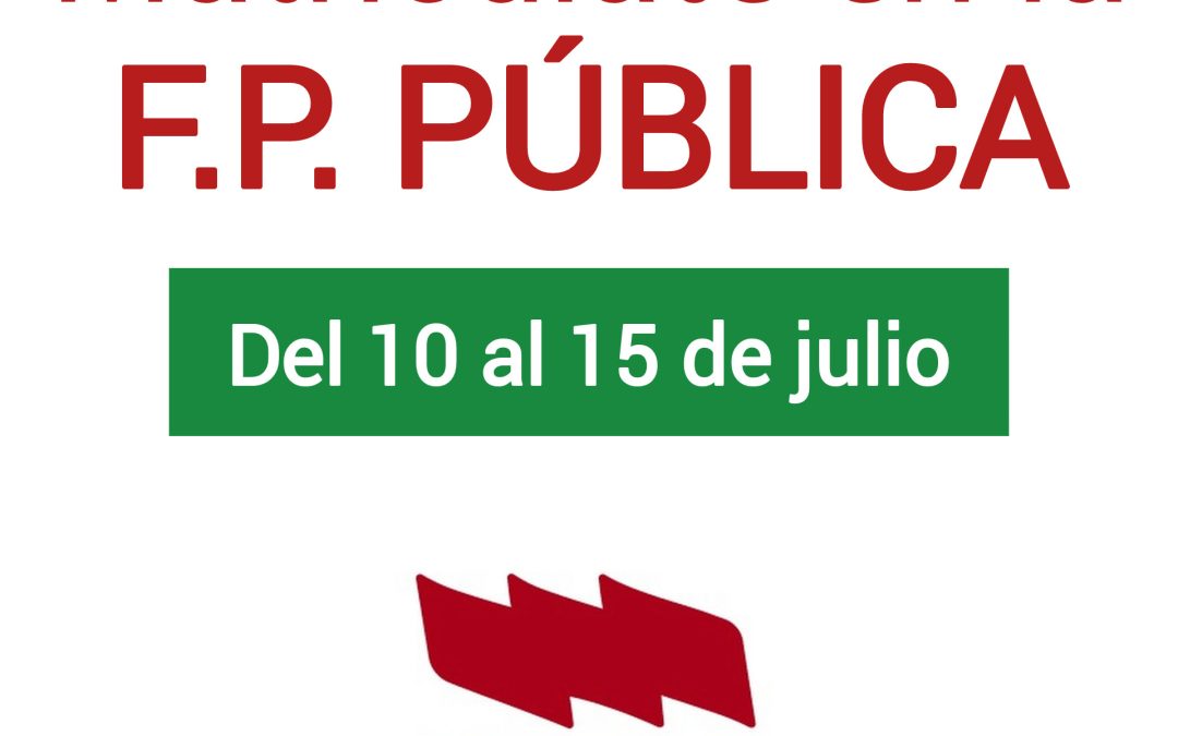 MATRICULACIÓN EN LA F.P.
