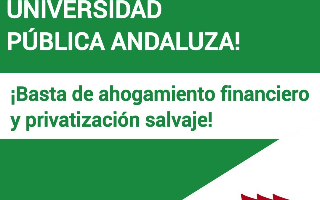 COMUNICADO: ¡Ni un paso atrás en la Universidad Pública Andaluza