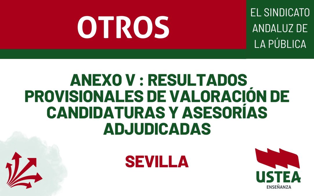 Resultados Provisionales de Valoración de Candidaturas y Asesorías Adjudicadas en el Proceso Selectivo de Asesores y Asesoras de Formación en&hellip;