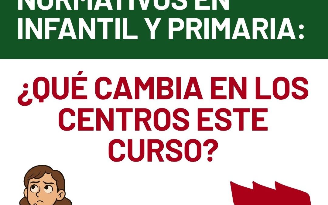 CAMBIOS NORMATIVOS EN INFANTIL Y PRIMARIA: ¿QUÉ CAMBIA EN LOS CENTROS ESTE CURSO?