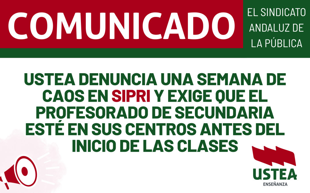 USTEA DENUNCIA UNA SEMANA DE CAOS EN SIPRI Y EXIGE SOLUCIONES