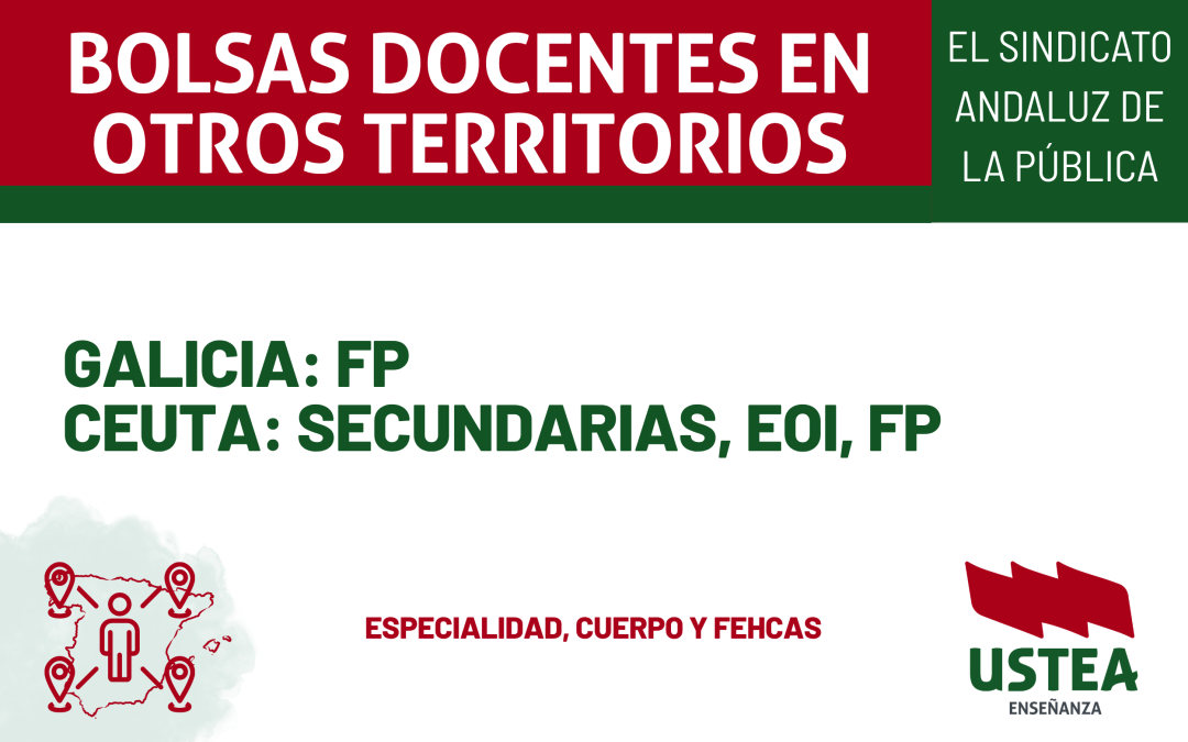 BOLSAS EN EL EXTERIOR: CEUTA y GALICIA