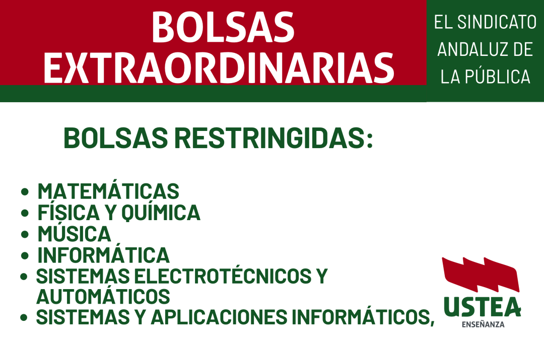 BOLSAS: Bolsas restringidas: SECUNDARIA