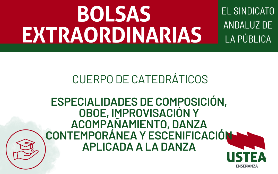 BOLSA EXTRAORDINARIA: Cuerpo de Catedráticos: