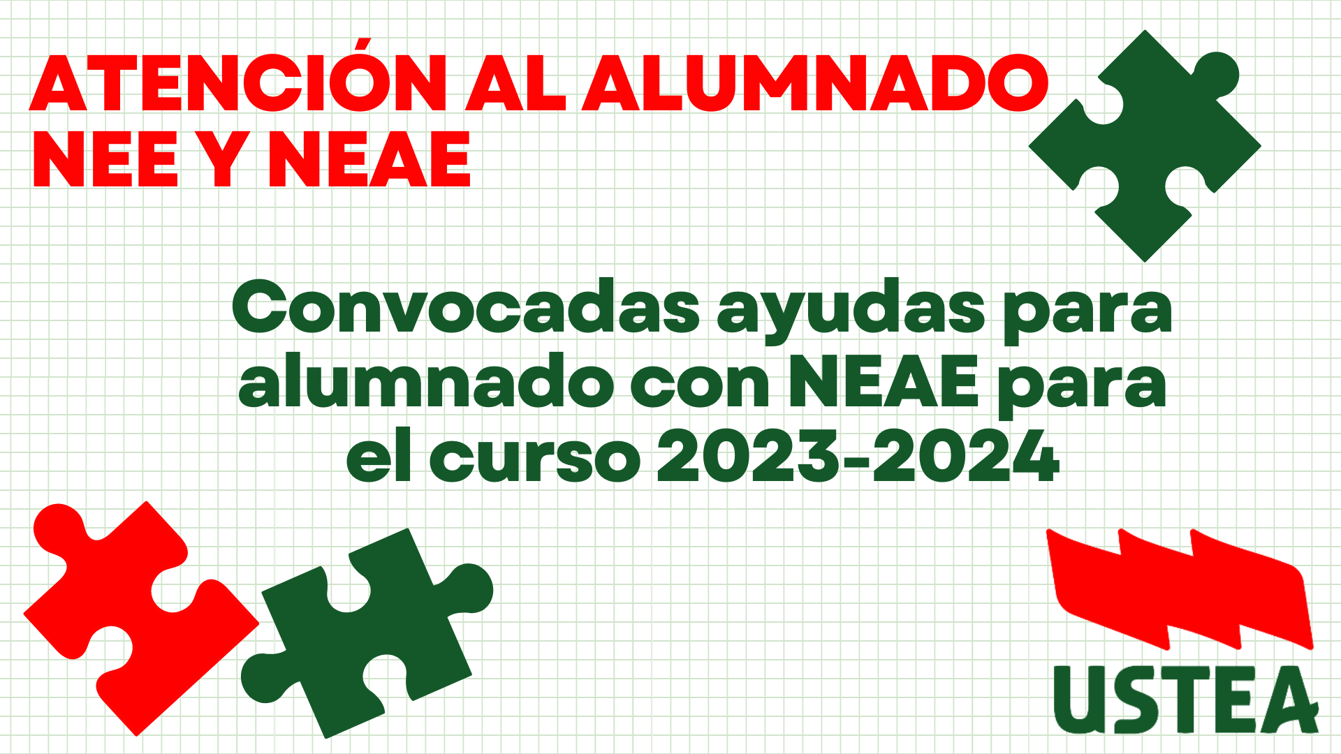 Convocatoria De Ayudas Para Alumnado Con Necesidad Específica De Apoyo Educativo Para El Curso 8428